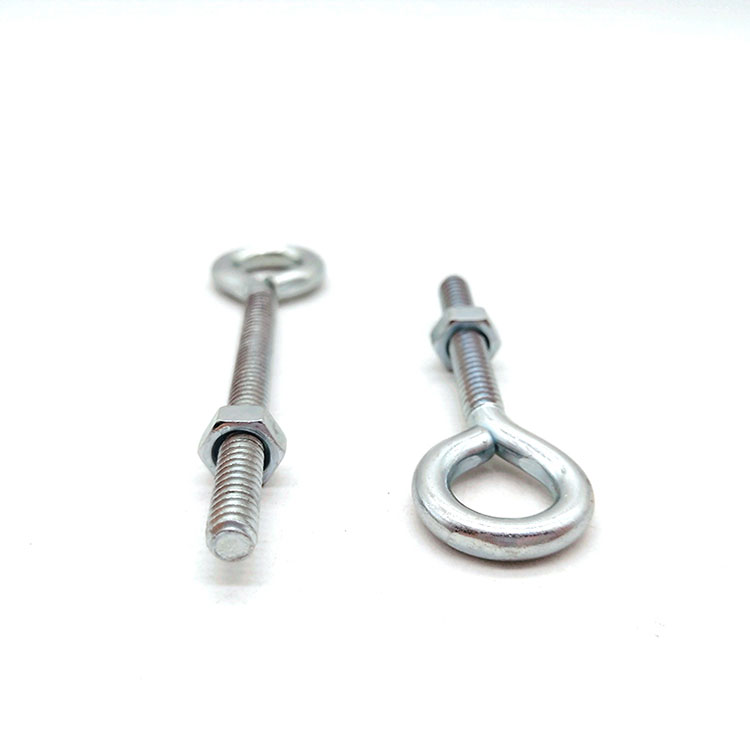 Cur Carbon Steel Zinc Plated Tapping Eye Hook Screw with Machine Thread the Ideal Fastening Solution for Industrial and Construction Applications