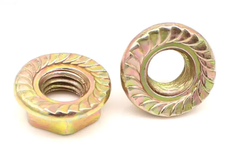 Quomodo eligere idonei Zinc Plated Serrated Hex Flange Lock Nuces stabili anti-solvens effectus?