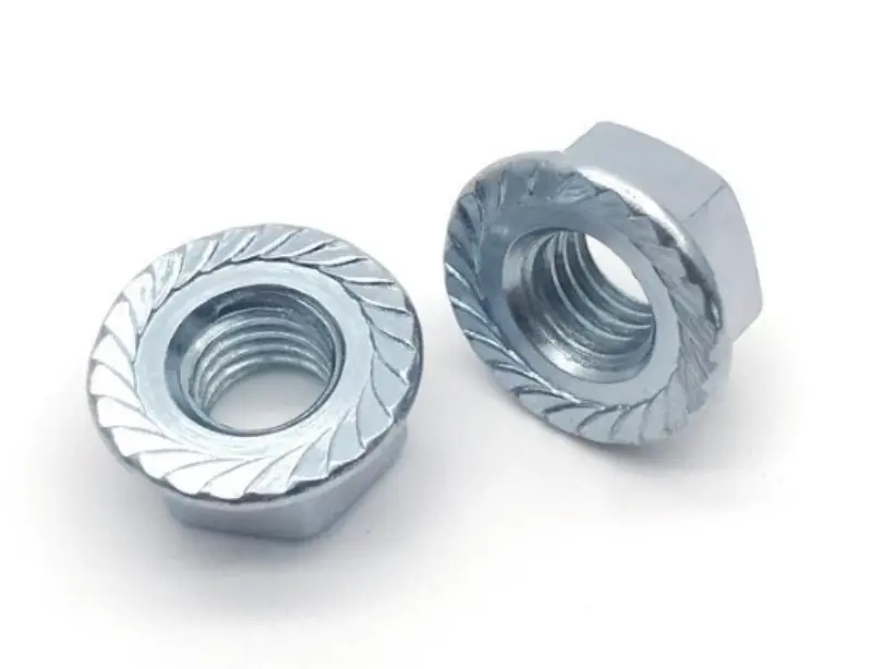 Quid sunt usus principales DIN6923 serrati Flange Nut Zinc Plated Carbon Steel?