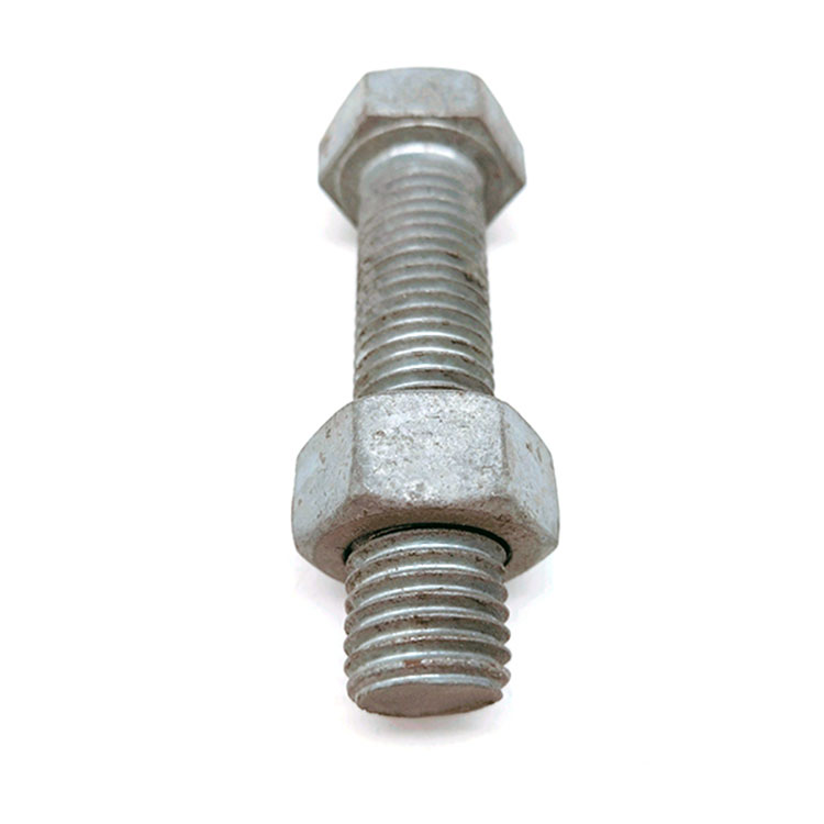 A394 Grade 2/5/8 Carbon Steel Hot Dip Galvanized Hex Power Bolt