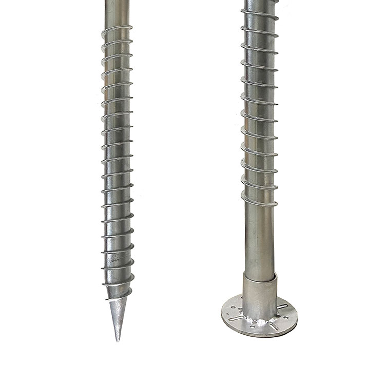 Adjustable Ground Anchors Foundation Galvanized Solar Ground Screw