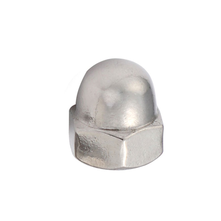 Astm A194 Steel 304 316 Coarse Domed Flange Nut Hex Head Dome Cap Nut