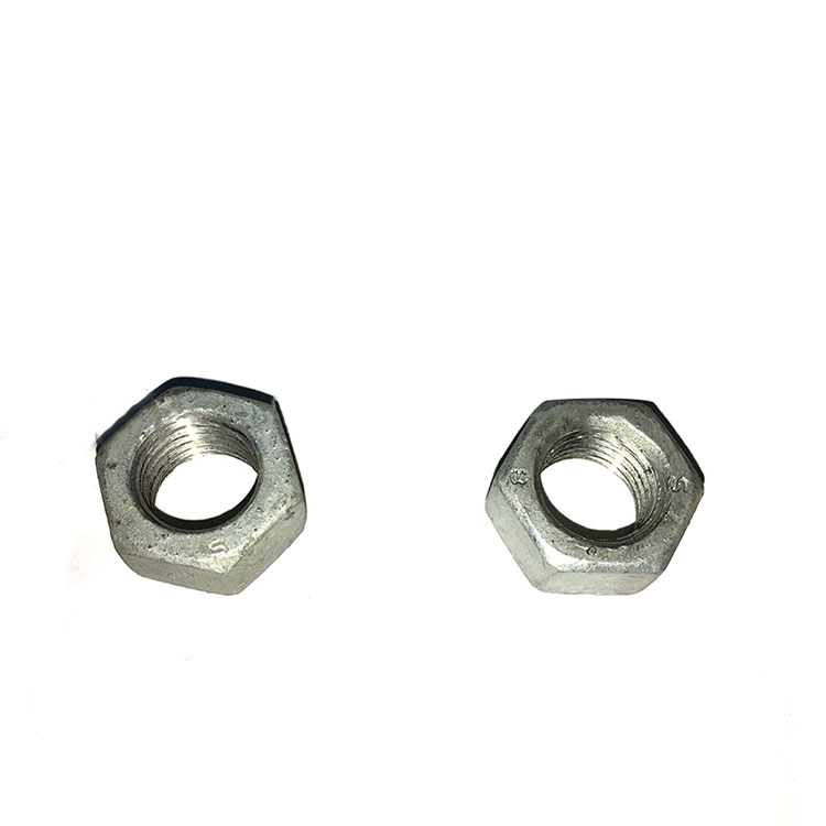 Carbon Steel Hot Dip Galvanized Gr.4 Gr.8 Hex Nut DIN934 GB6170