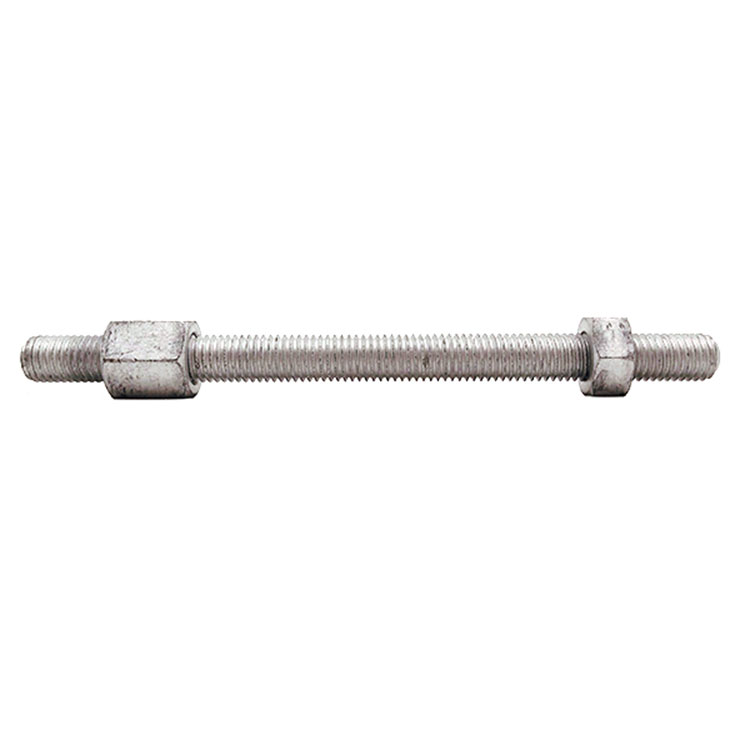 Carbon Steel M20 M22 M24 M27 Grade 8.8 Galvanized Electric Power Threaded Rod with Nuces