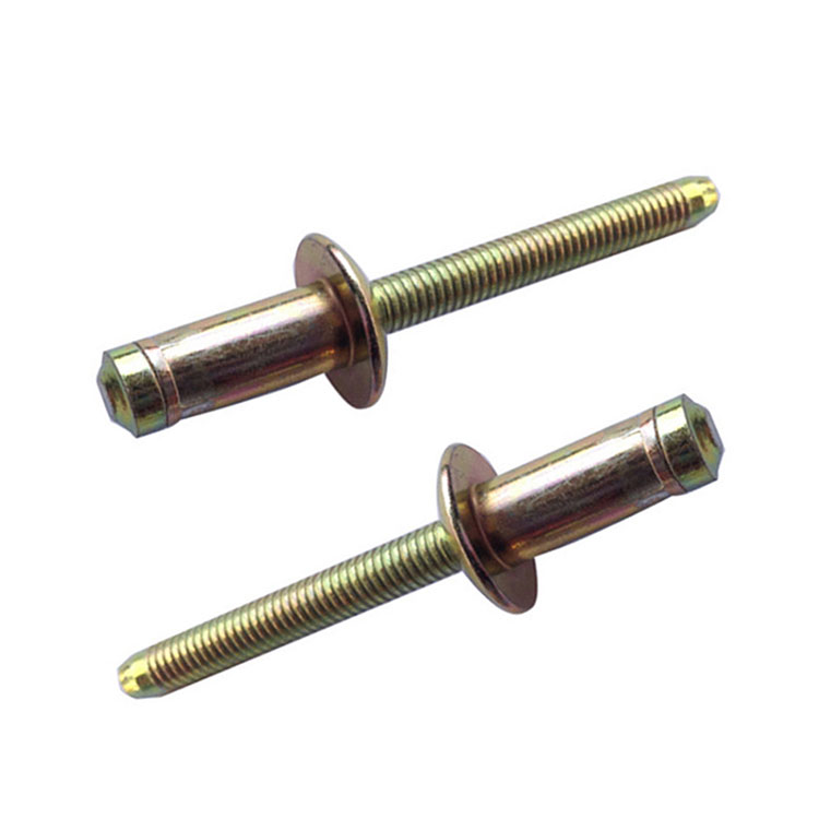 Color Zinc Plated Carbon Ferro Cicuta Caecus Rivet pro Automotive et Railway Industry