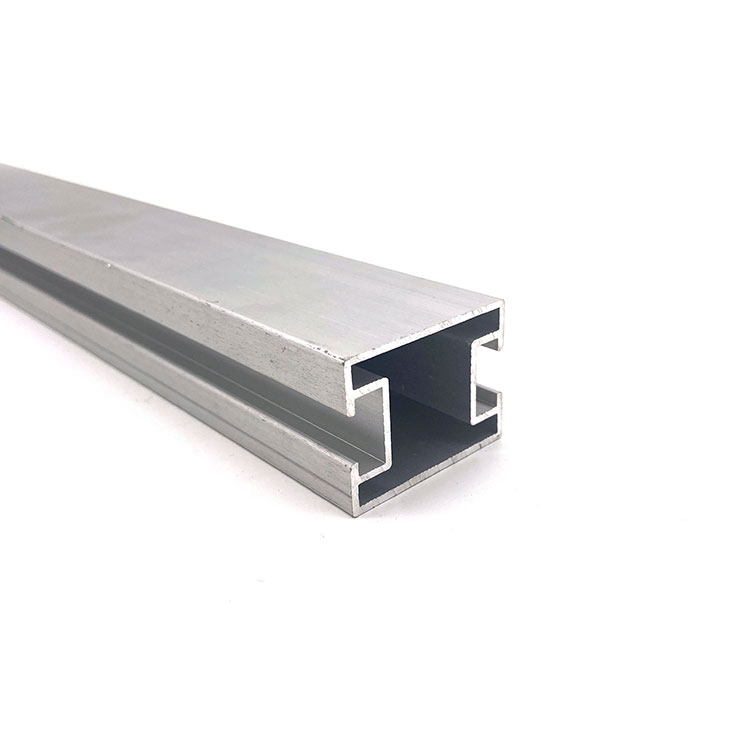 Aluminium Alloy Solidum Slot Track Channel Section Aluminium extrusionem profile