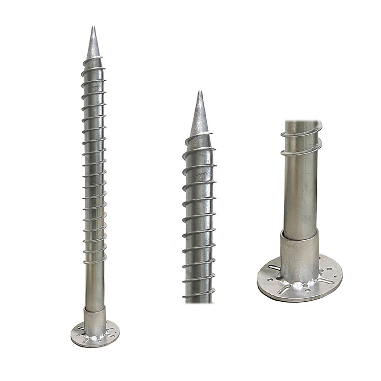 Anti-Corrosion Screw strues terrae stupra pro fundationibus