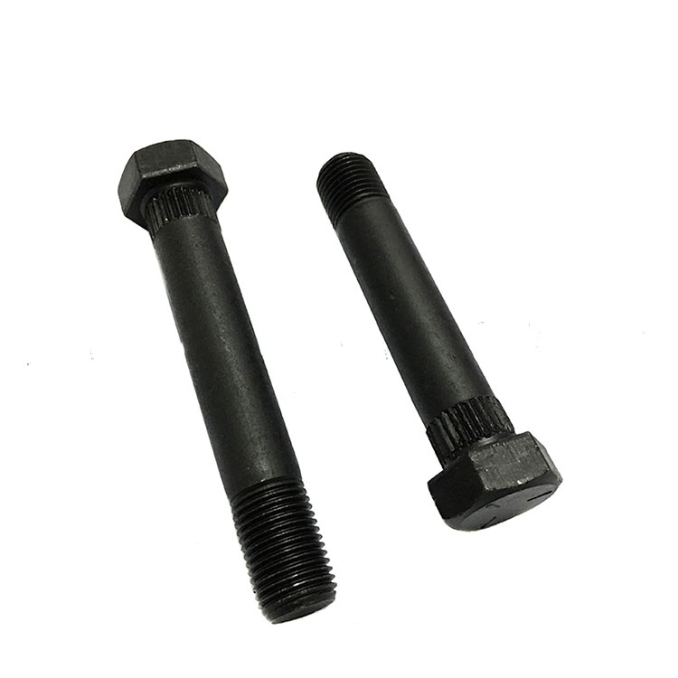 Carbon Steel ASTM Gr5 Black Hex Bolt with Knurls