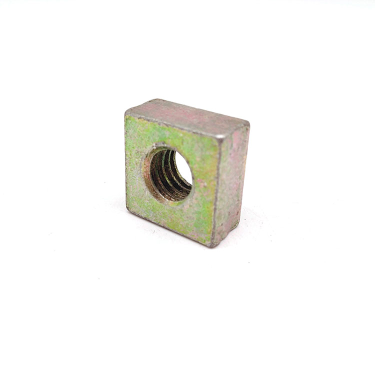 Nativus Carbon Steel M24 M30 M36 Stamping Color Zinc Coated Square Nut