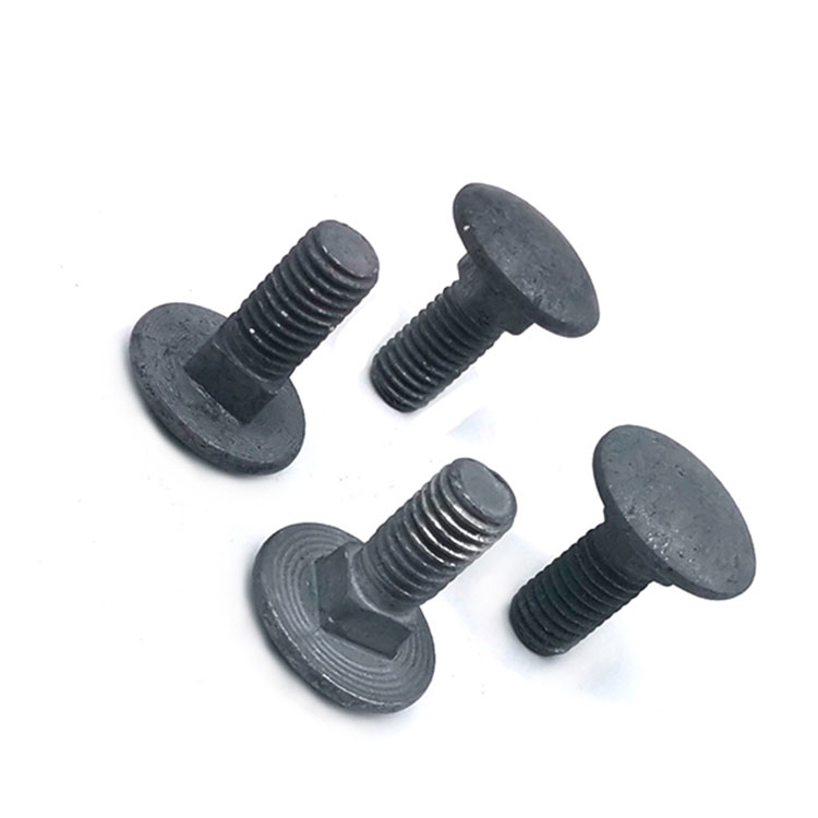 DIN 603 / DIN 608 Carbon Steel Galvanized HDG Rotundus / Fungorum Caput Quadratum Neck Vehiculum Bolt