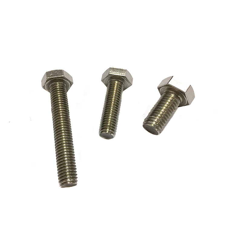 DIN933 ASME B18.2.1 High Quaity Steel 304 316 316L A2 A4 Hex Bolt