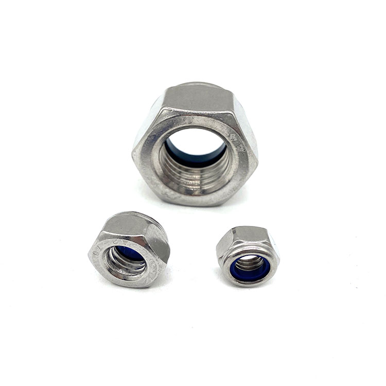 DIN985 M4 Hexagonal Hex Nylon Steel 304 316 Lock Nut