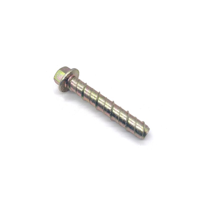 Hex Flange Head Yellow Zinc Plated Coement Concrete Screw Bolt