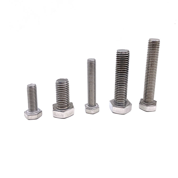 INOX A2 INOX A4 DIN933 M6 M8 Steel Hex Head Bolt