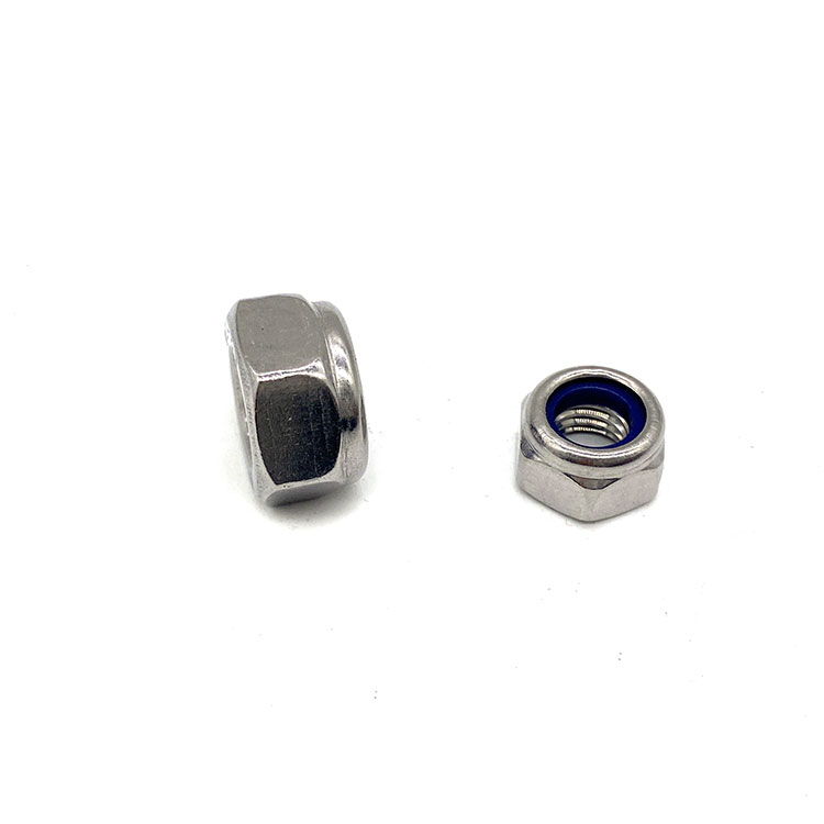 M10 12mm Steel 304 316 Nylon Lock Nut DIN985 DIN982