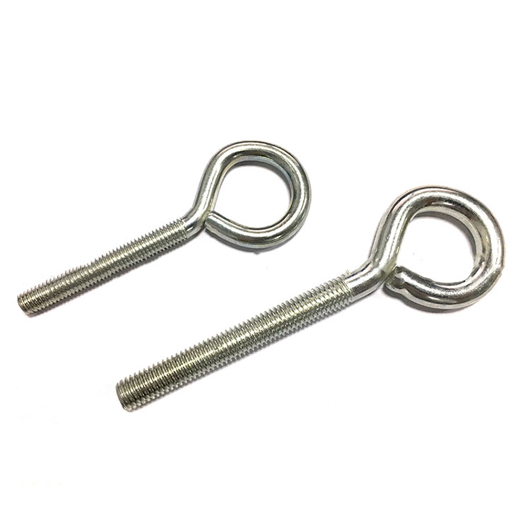 M8 Carbon Steel Zinc Plat Weld Eye Hook Screw