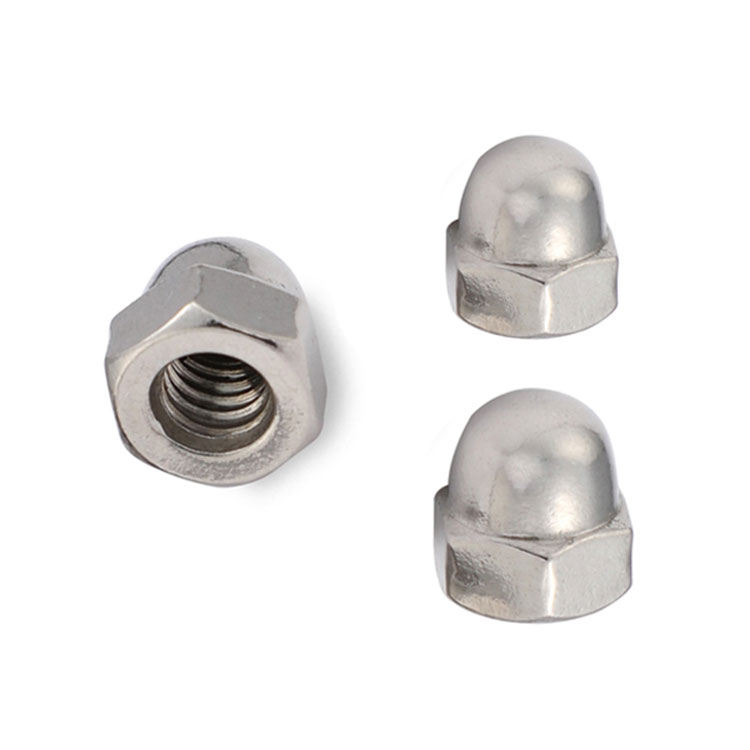 Stainless steel 304 hex hex domed nucis cap