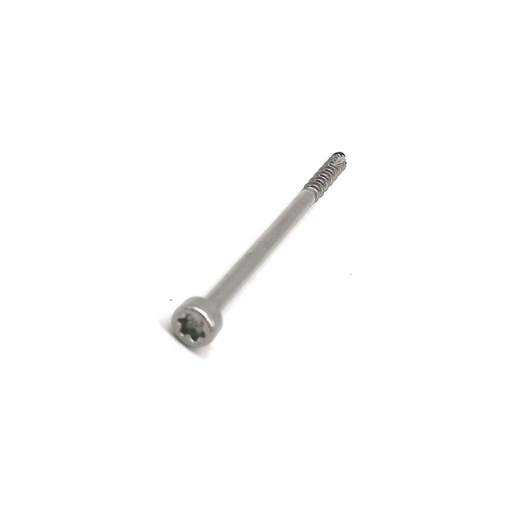 SS304 SS316 Steel Star Shaped Torx Pentium / Countersunk Caput / Pan Caput Securitatis stupra