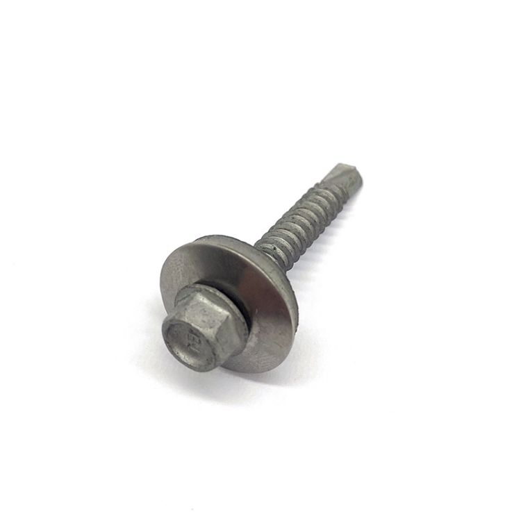 Stainless Steel 316 304 Scm435 Hexagon Flange Solaris Photovoltaic System Drill Bi-metal Screw cum EPDM Washer