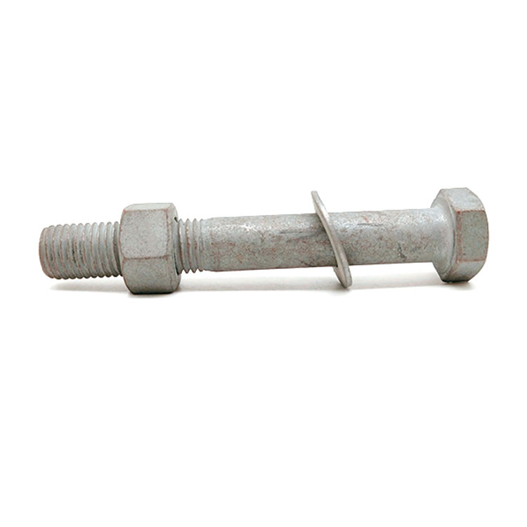 Ferro Hexagon caput Fine pice Long Shank Power fulmen et Hex Nut cum Flat elementum