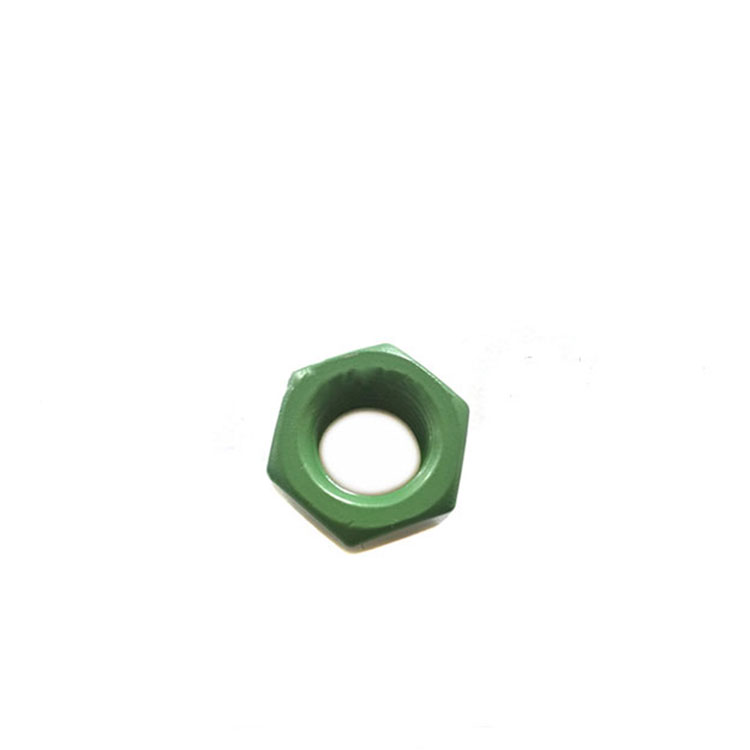 Teflon PTFE Coated Xylan 1070 Green DIN934 Steel Hex Nut